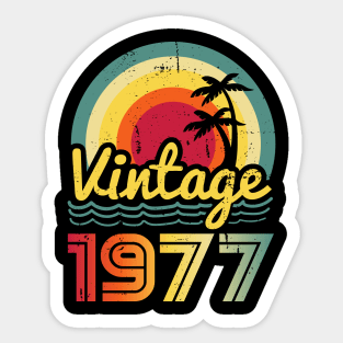 Vintage 1977 Made in 1977 46th birthday 46 years old Gift Sticker